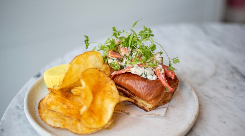 The lobster roll at Lapeer Seafood Market in Alpharetta. COURTESY OF ASHLEY WILSON
