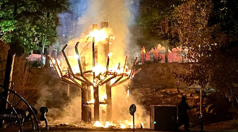 Chastain Park's beloved treehouse burned overnight.