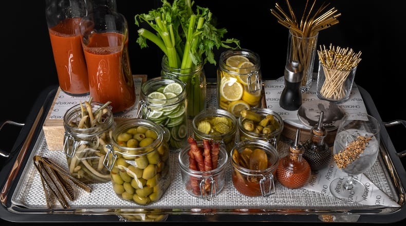 Bloody mary cart from Americano. / Courtesy of Ken Goodman