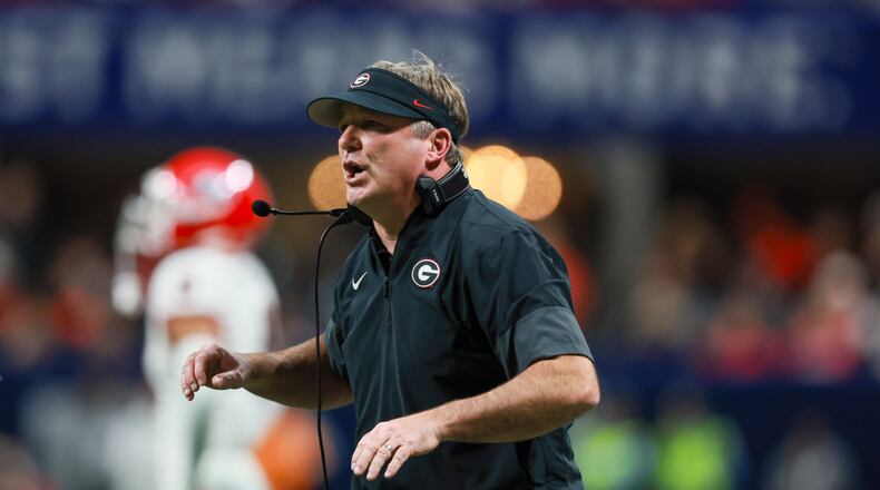 Georgia coach Kirby Smart wants to guard against whatever seemed to work against teams with byes into the quarterfinals a year ago. Last year, all four teams - including the Bulldogs - lost their first CFP game. (Jason Getz/AJC)