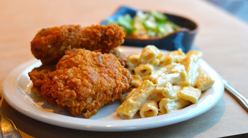 Chef Robert Phalen's fried chicken is a focal point on the menu at Mary Hoopa's House of Fried Chicken & Oysters. / Photo: Henri Holllis