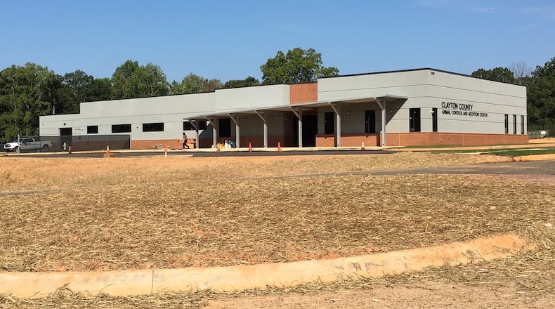 Over a dozen dogs and a snake were taken by Clayton County Animal Control in an exotic animal trade bust, along with several reptiles, snakes and a lemur rescued by the Department of Natural Resources. This photo shows the Clayton animal control and adoption center. AJC File