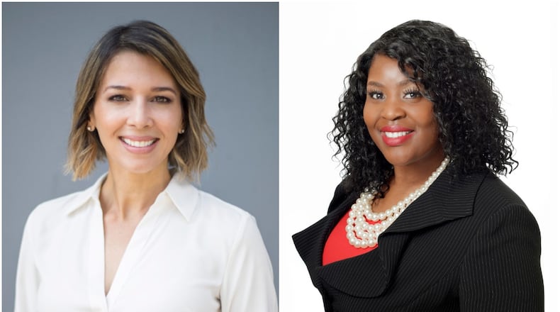 Zulma Lopez, left, and Mandisha Thomas each unseated experienced incumbents in Democratic primary runoff elections last week. Submitted photos.