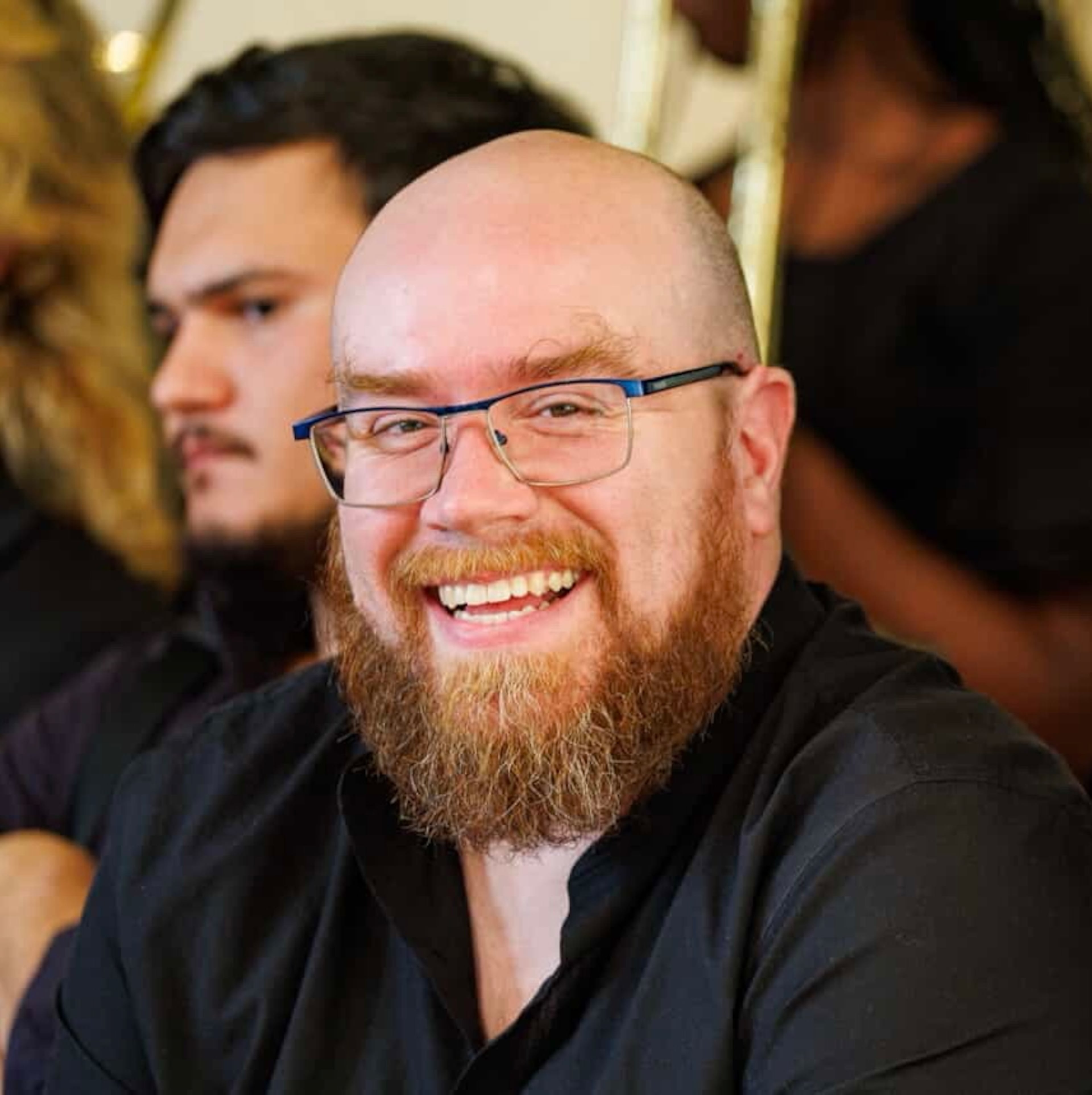 “There’s this feeling of remorse in ('For Philip Guston')," says Chamber Cartel founder Caleb Herron. "I know that it’s abstract, but it still speaks to me on that level." (Courtesy of Devin Witt)