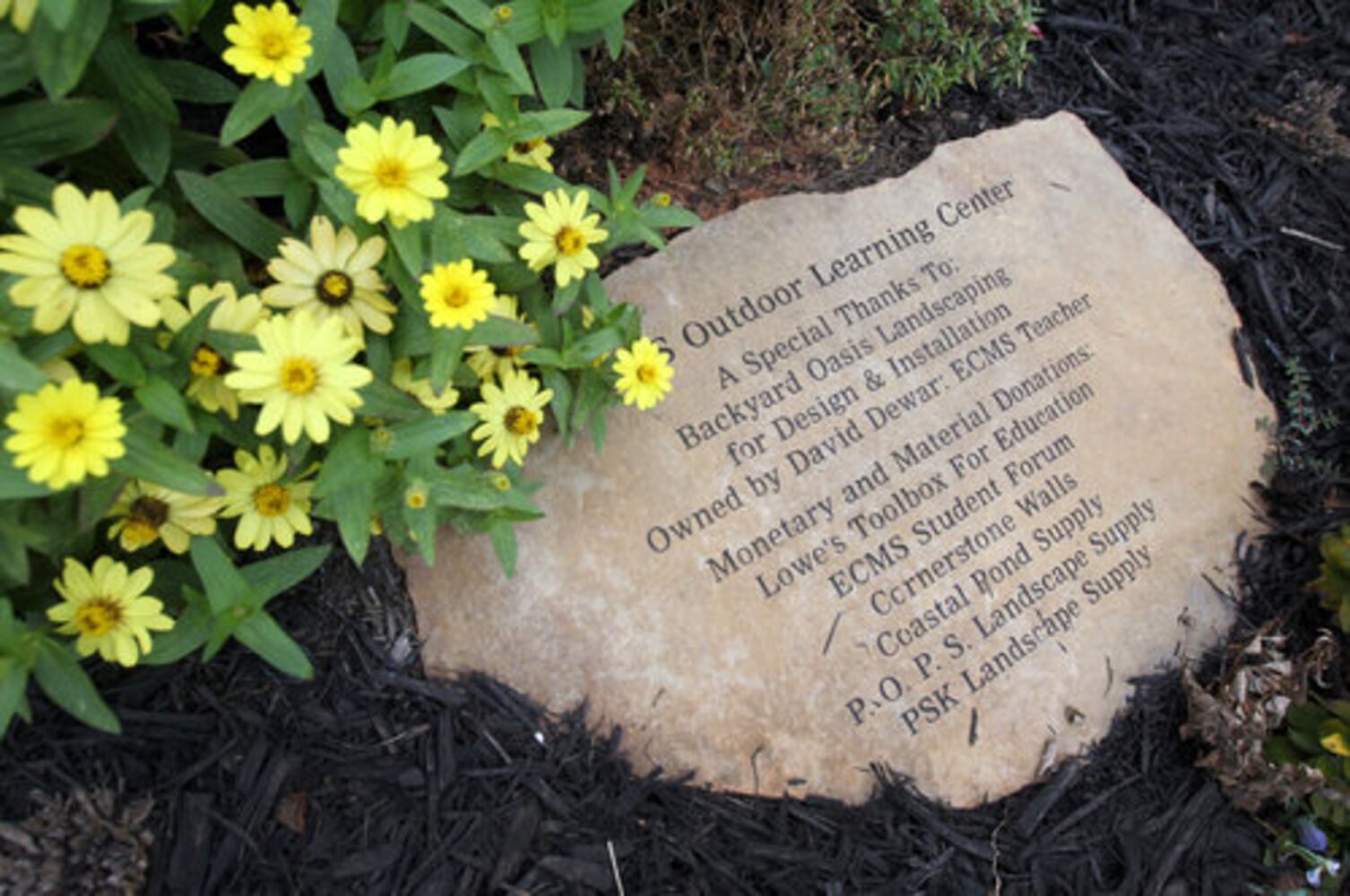 Teacher renovates courtyard at East Cobb Middle School