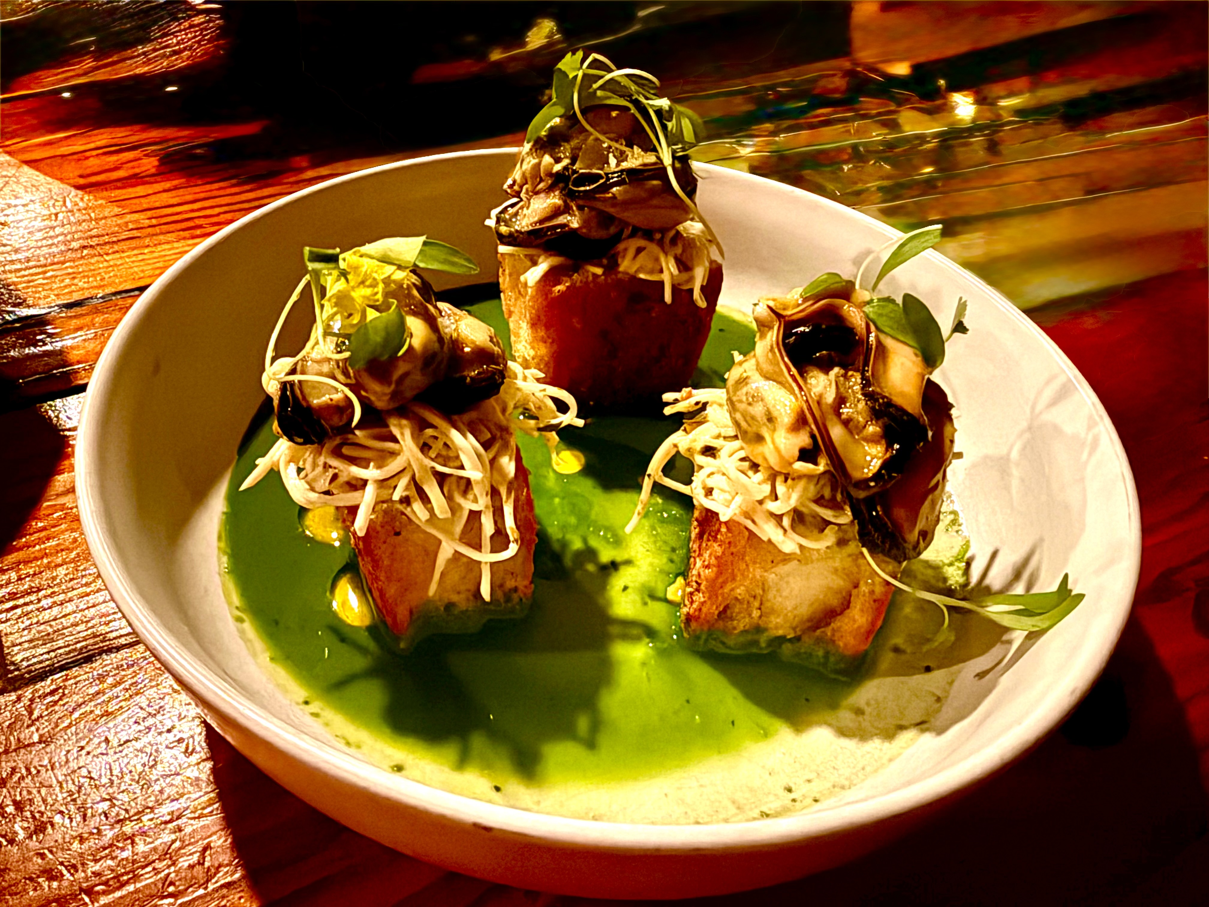 Before you decide which of BoccaLupo’s pastas to order, start with the enchanting mussels antipasti. (Angela Hansberger for the AJC)