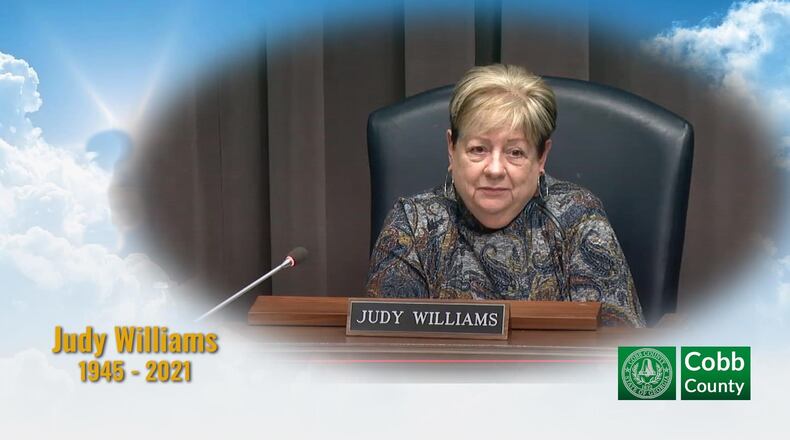 Cobb Planning Commissioner Judy Williams has died from COVID-19. She is being replaced on that commission by former Cobb County Attorney Deborah Dance. (Courtesy of Cobb County)