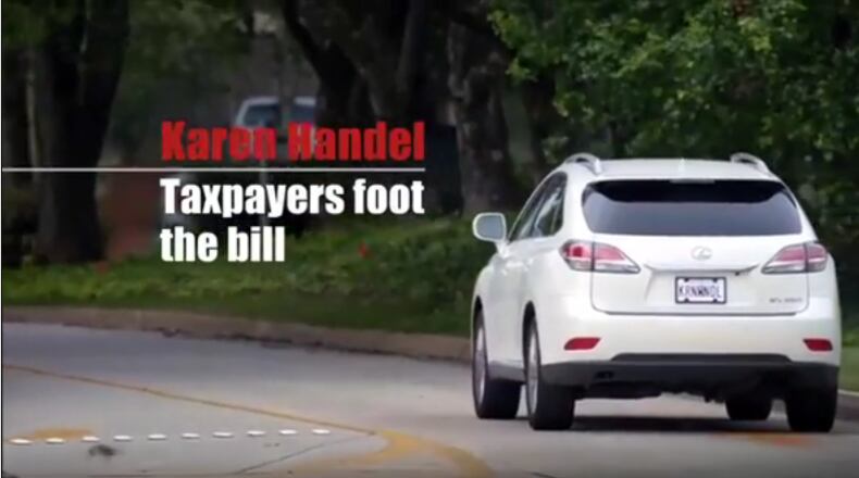 Screen shot of House Majority PAC ad.