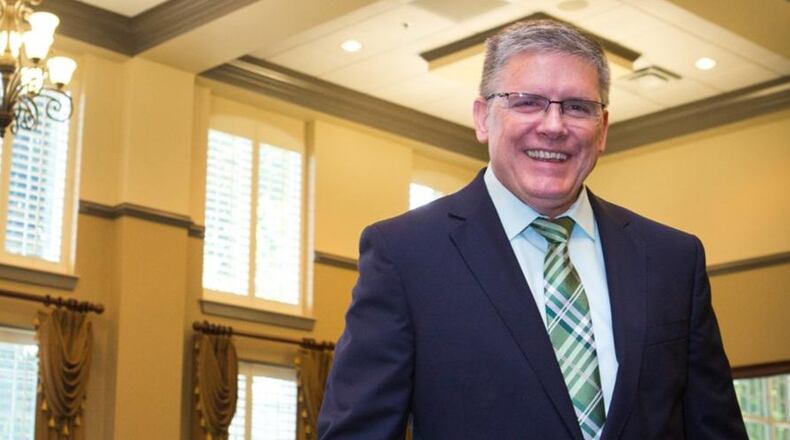 Buford City Schools Superintendent Robert Downs poses for a portrait at the Buford City Schools Central Office in Buford, Ga., on Thursday, July 18, 2019. (Casey Sykes for The Atlanta Journal-Constitution)