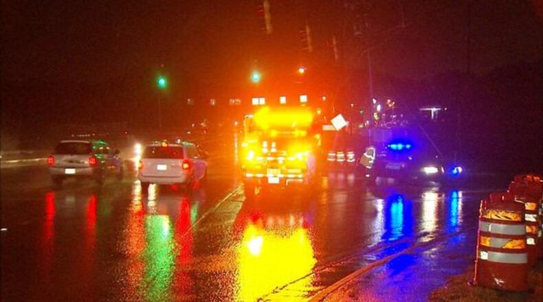 A man was hit and killed on Interstate 285 as he tried to run from police early Wednesday, authorities said. (Credit: Channel 2 Action News)