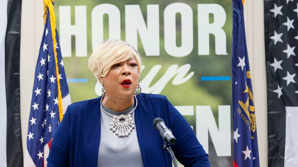 Clayton County Commission Chair Alieka Anderson-Henry called the resolution “disgusting” and a baseless “witch hunt.” (Miguel Martinez/AJC)