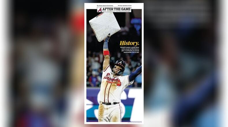 In todays ePaper | Acuña has another historic night in a key Braves game