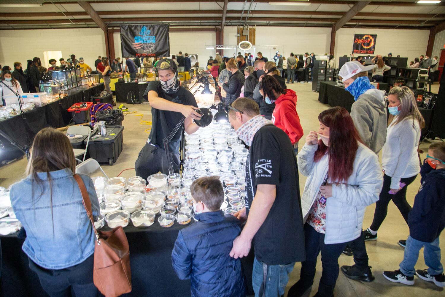 The reptile show Repticon Atlanta at the Gwinnett County Fairgrounds