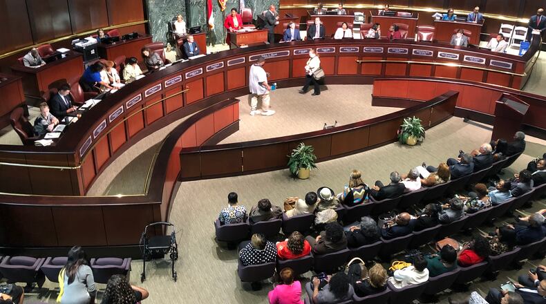 The Atlanta City Council chambers, before the COVID-19 pandemic hit. SCOTT TRUBEY/STRUBEY@AJC.COM