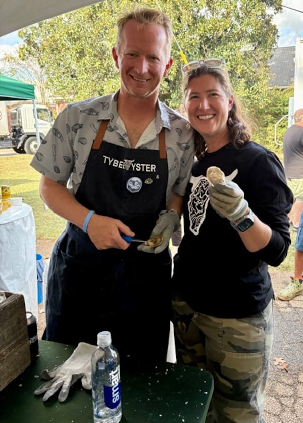 Perry and Laura Solomon are the co-founders of Tybee Oyster Co. Laura Soloman is also the founder and board chair of the nonprofit ECO Georgia. (Courtesy of ECO Georgia)