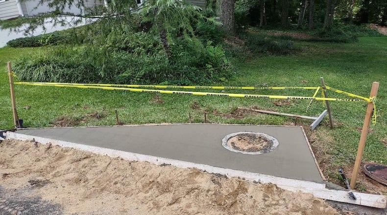 Cobb County sent a picture showing the completed work.