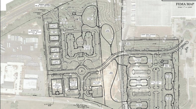 Braselton will consider a mixed-use development with a 360-unit multi-family development, a 150-unit senior living facility, day care facility, medical office facility, self-storage building, and office space.