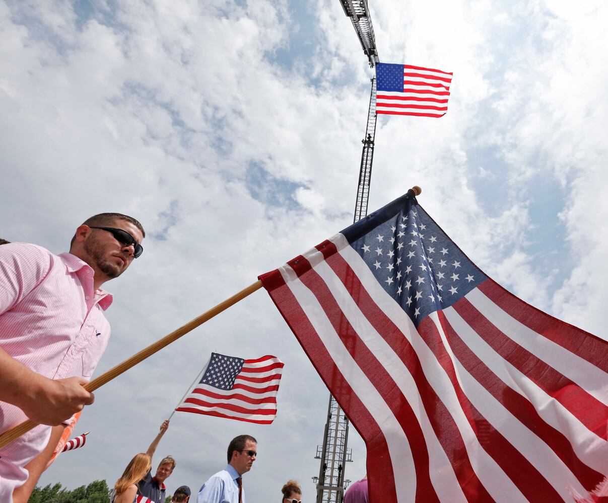 Motorcade for Lance Cpl. Skip Wells