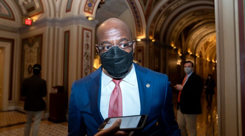 U.S. Sen. Raphael Warnock to keynote Clayton County Chamber gala. (Photo by Stefani Reynolds - Pool/Getty Images/TNS)