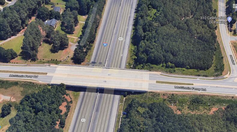 Gwinnett Commissioners have awarded a design contract for a new interchange at I-85 and McGinnis Ferry Road. Google Maps