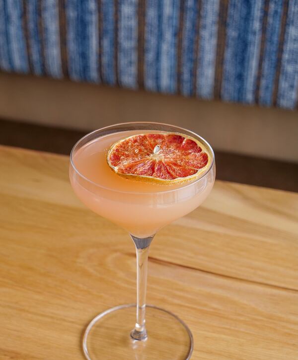 My Paloma is sweet, tart and bitter, with a kick from Amethyst Grapefruit Basil nonalcoholic distilled spirit. (Courtesy of Confab Kitchen & Bar)