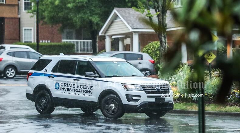 Gwinnett County police were called to the Preston Hills at Mill Creek apartments on Buford Drive about 2:30 a.m. to investigate a report of a person shot. They found four gunshot victims.