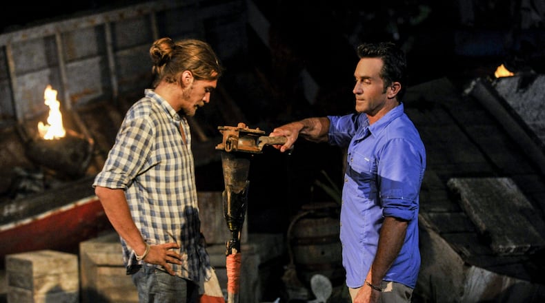"The Tables Have Turned" - Malcolm Freberg and Jeff Probst at Tribal Council on the fourth episode of SURVIVOR: Game Changers, airing Wednesday, March 22 (8:00-9:00 PM, ET/PT) on the CBS Television Network. Photo: Jeffrey Neira/CBS Entertainment é2017 CBS Broadcasting, Inc. All Rights Reserved.