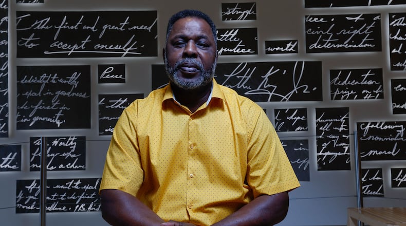 Harold Scott recalls when his elementary school in Emanuel County became integrated in 1969 and a fight broke out when a white parent hit a Black teacher. "It was a scrap," he says. Despite that, he recalls most elementary school kids adapting to their new circumstances. (Miguel Martinez / AJC)