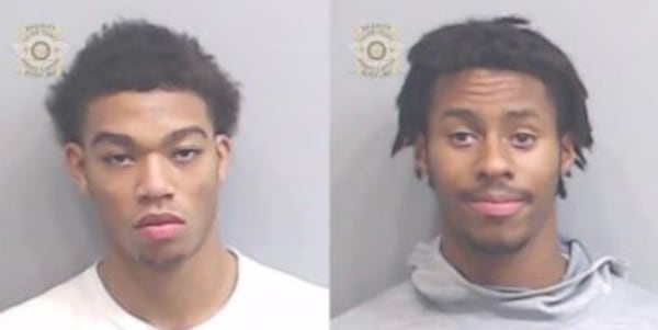 Cameron Walker (left) and Jonathan Murray (right) pleaded guilty on Thursday in the death of Connor Mediate during an alleged drug exchange in October 2021. (Courtesy of the Fulton County Sheriff's Office)