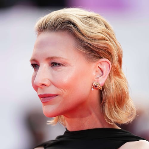 FILE - Cate Blanchett poses for photographers during the awards ceremony red carpet at the 78th international film festival, Cannes, southern France, on May 24, 2025. (Photo by Scott A Garfitt/Invision/AP, File)