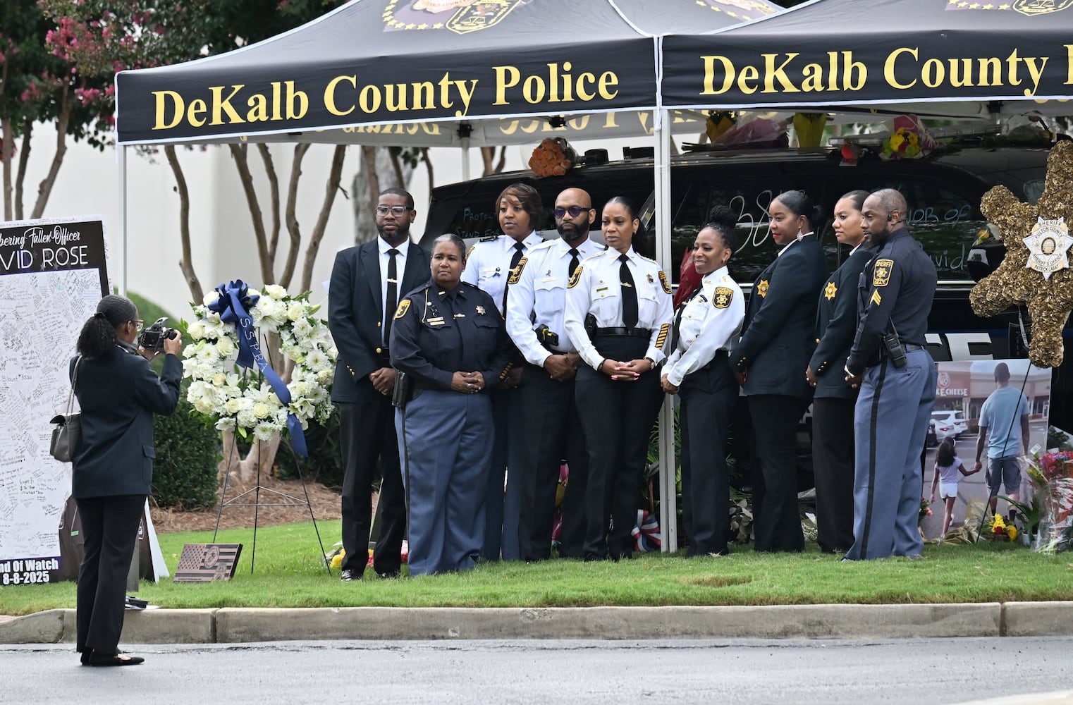 Memorial service for DeKalb County police Officer David Rose