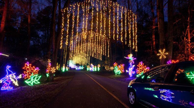 The dazzling scenes at Fantasy In Lights at Callaway Gardens have grown from five to 15.