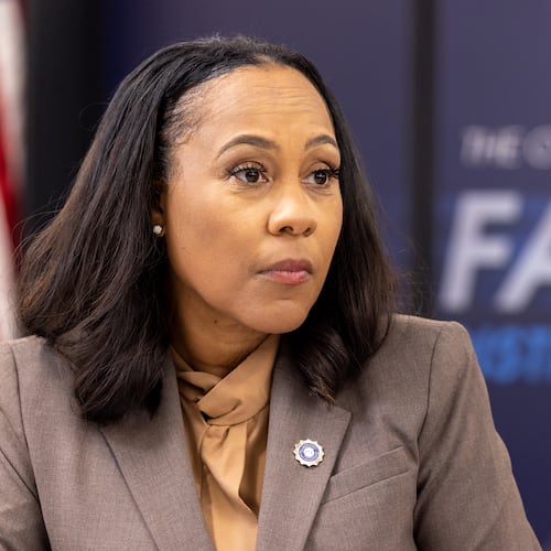 Fulton County District Attorney Fani Willis used the RICO statute against Donald Trump, accusing him and 18 others of trying to overturn Georgia's election results. (Arvin Temkar/AJC)
