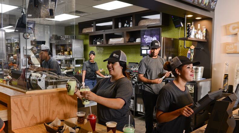 "Twisted Freezes," which are frozen drinks with rum, tequila or vodka mixed in, are priced between $6.19 and $7.19.