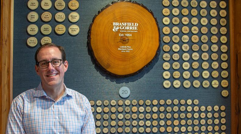 Portrait of  COO of planning & Technology, Greg Hunsberger at the Brasfield & Gorrie headquarters in Atlanta for the Top Workplace Large company category. PHIL SKINNER FOR THE ATLANTA JOURNAL-CONSTITUTION.
