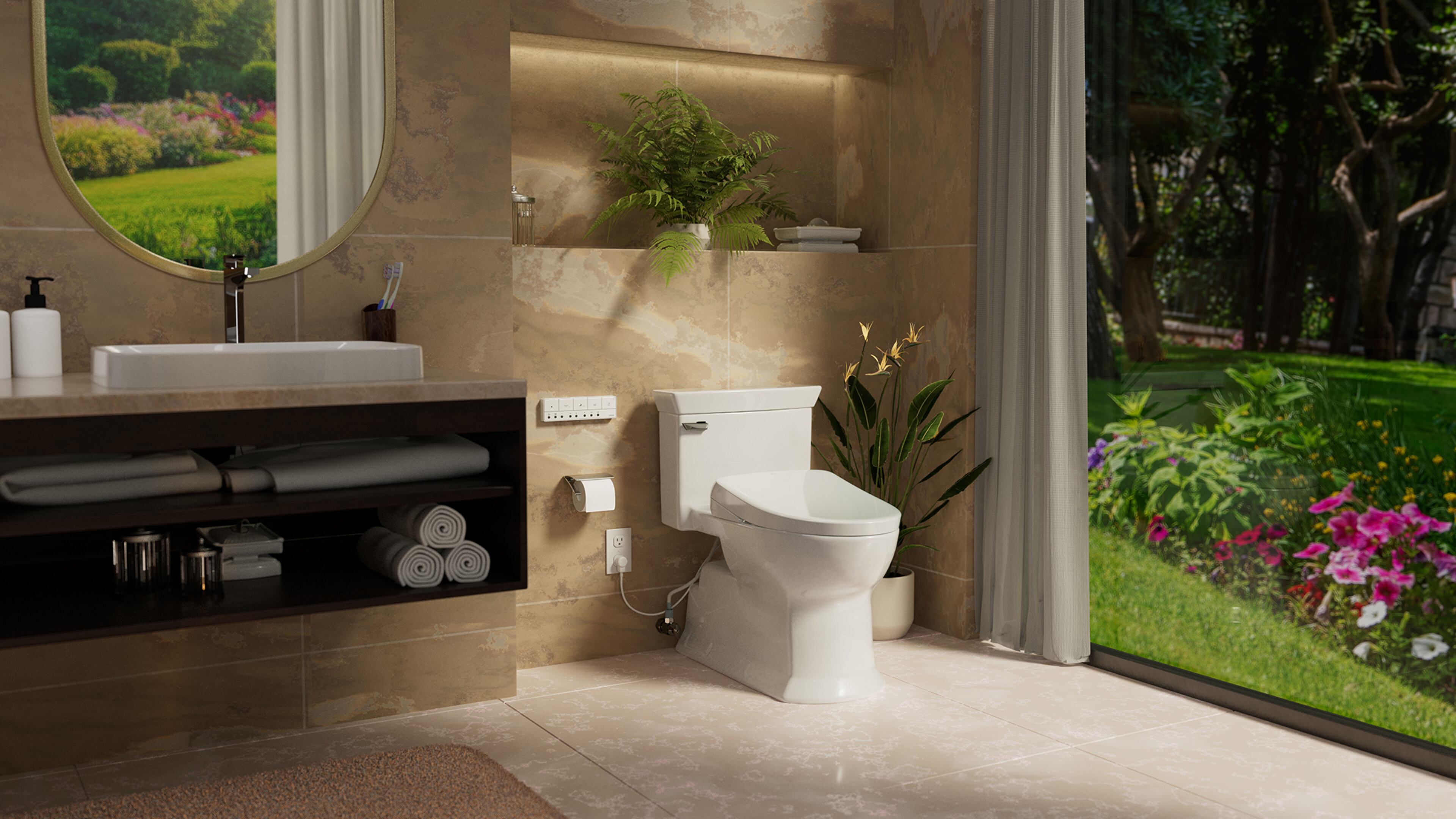 Jarrett Oakley, director of marketing at TOTO USA, says the brand’s Washlet line delivers a soothing, hygienic alternative to harsh, chemical-ridden toilet paper. (Courtesy of TOTO USA)
