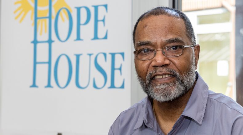 Portrait of Bradley Porter who is a Hope House graduate, and his daughter Ivy Porter-Henderson who got him in the program. Bradley is deaf, and Hope House has a unique program for deaf or hard of hearing. It is the only program of its kind in the southeast and one of three in the country. After battling addiction and attempting recovery off and on for years, Porter came from Chicago to participate in the Hope House program.
PHIL SKINNER FOR THE ATLANTA JOURNAL-CONSTITUTION.