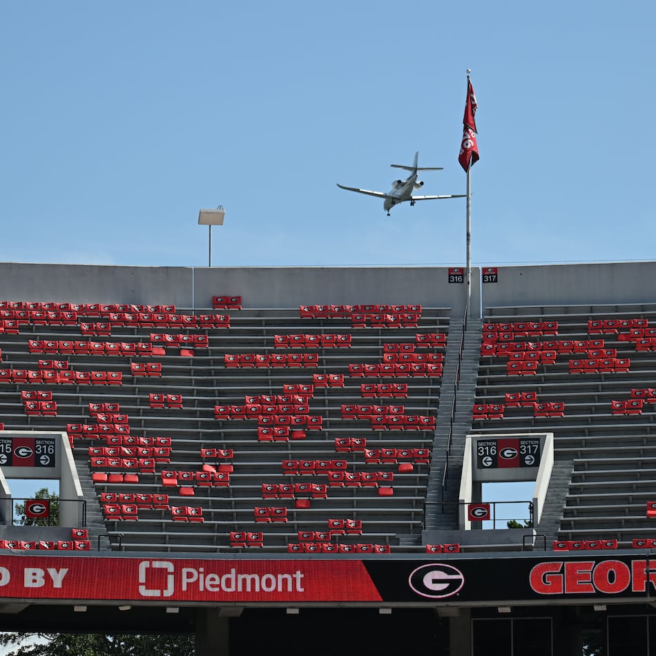 The No. 5 Bulldogs host the No. 10 Texas Longhorns in Sanford Stadium at 7:30 p.m. Saturday, the first time the Longhorns have traveled to Athens to play on the University of Georgia’s home turf. (Hyosub Shin/AJC 2024)