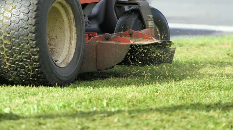 Mowers, carts and other equipment used to maintain golf courses will be offered for sale by Milton in an online auction starting July 19. AJC FILE