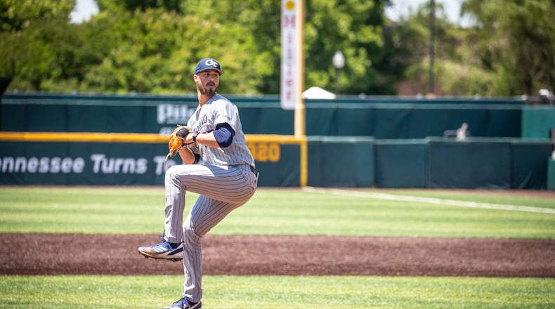 Georgia Tech pitcher Chance Huff was drafted by the Nationals in the eighth round (231st overall). (Georgia Tech Athletics/Gage Jenkins)