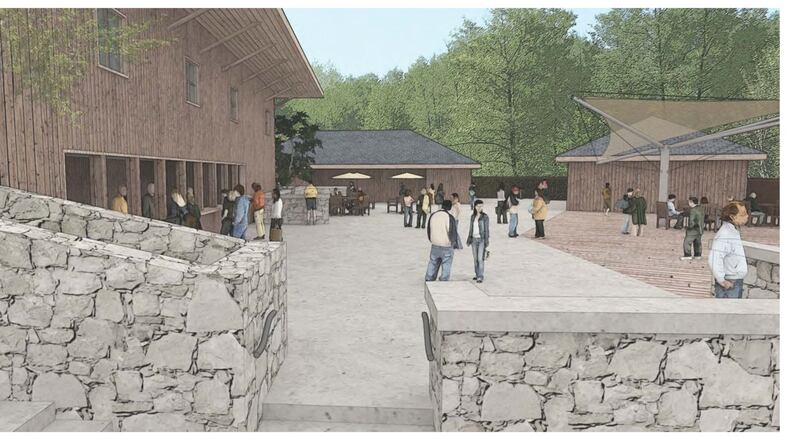 A rendering of what the renovated area in Chastain Park Amphitheatre will look like for the 2018 season.
