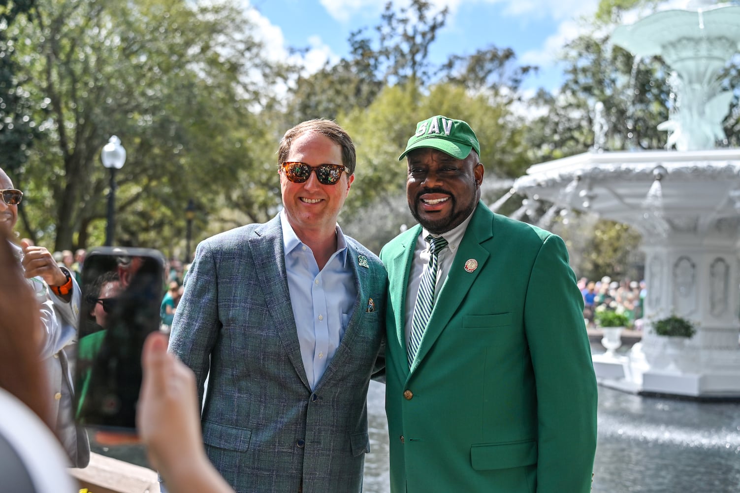 Greening of Forsyth Park Fountain