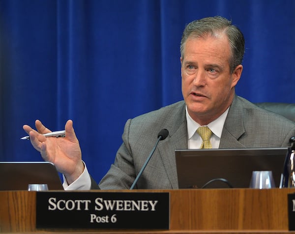 In 2019, former Cobb County school board member Scott Sweeney was appointed by Gov. Brian Kemp to the Georgia Board of Education. (Johnny Crawford/AJC)