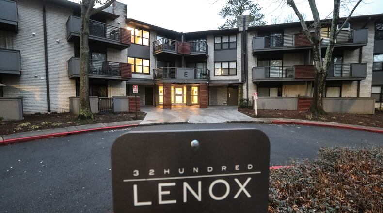 Three people were shot Tuesday evening at an apartment complex in Buckhead, police said.