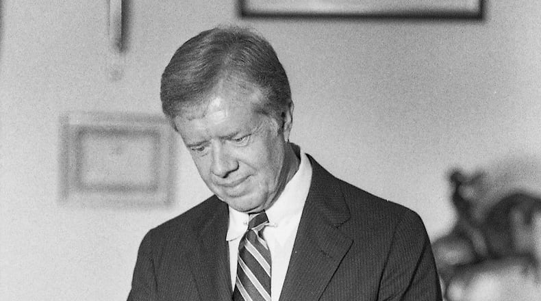 President Jimmy Carter expected much from Americans, and more from himself.  (John Spink / Shot for the Kansas City Times)