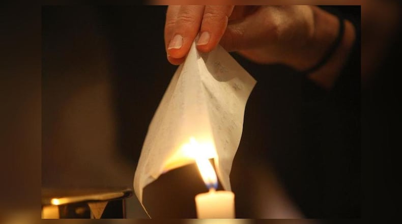 Release and let go: New Year’s Eve burning bowl ceremony at Unity North Atlanta Church in Marietta. The burning bowl ceremony is completed on New Year’s eve where each participant will write down the things, experiences, conflicts, or unhappiness of the past year that they wish to release to God through fire. Participants get to place their lists into the sacred fire of release. This ritual creates the space within necessary for the new.