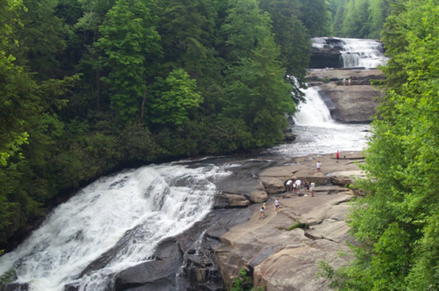 Splendor of DuPont Forest waterfalls