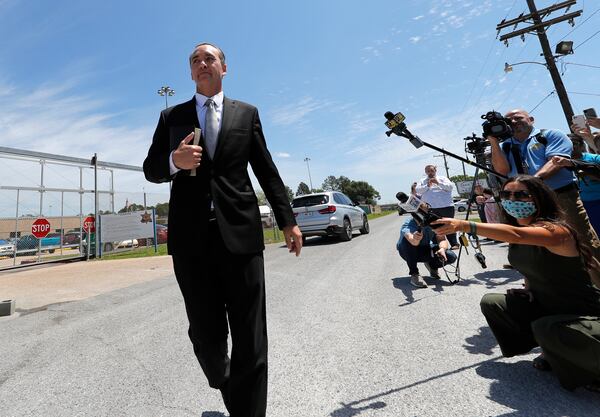 A judge has refused to toss out six criminal complaints filed against Tony Spell, a Louisiana pastor charged with violating coronavirus gathering capacity rules put in place during the early days of the pandemic. (AP Photo/Gerald Herbert)