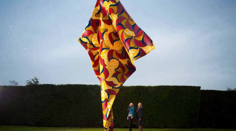 Yinka Shoniebare MBE’s 2013 Wind Sculpture I on display in England’s Yorkshire Sculpture Park. Shoniebare is one of nine artists selected to create new public art for Atlanta. (Image © Yinka Shoniebare MBE, courtesy the artist.)