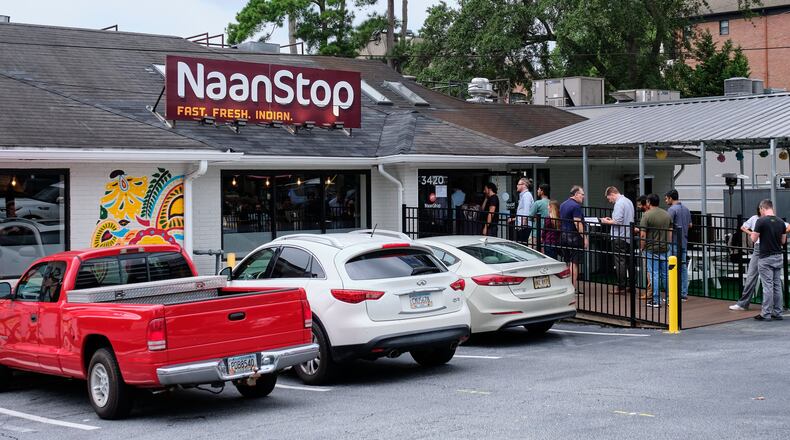 NaanStop in Buckhead, one of three locations where owners say they are trying to cultivate a culture that keeps workers from going elsewhere. (Courtesy photo)